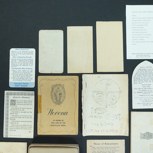 Vintage Religious Catholic Prayer Cards St Andrew Missal Box 1950s Lot of 26 - Picture 14 of 17