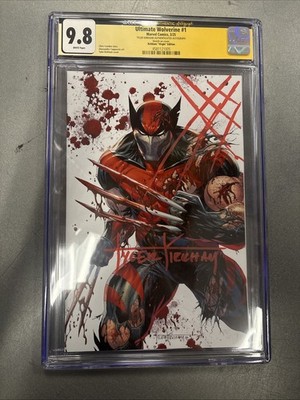 Ultimate Wolverine 1 Signed And Remarked By Tyler Kirkham, CGC JSA 9.8!