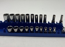 Craftsman 14 Drive Metric Socket Set Deep Shallow 6 Point 22 Pieces Usa
