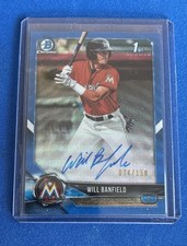 2018 Bowman Chrome Draft Pick Autograph Will Banfield #CDA-WB Blue Wave 74/150