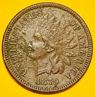 1879 U.S. INDIAN HEAD CENT COPPER PENNY 1c COIN (XF-Extra Fine)