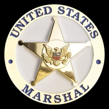 United States Marshal Gold 3D Challenge Coin