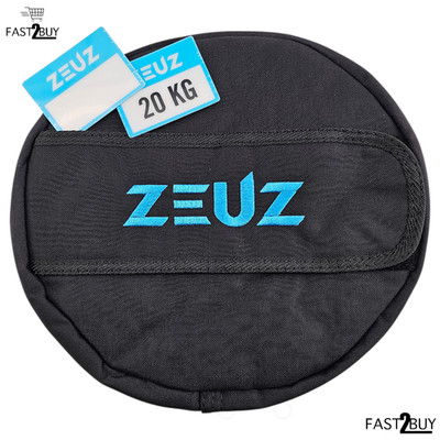 ZEUZ Strongman Sandbag 20kg Gewichtstasche Krafttraining Fitness Schwarz Workout
