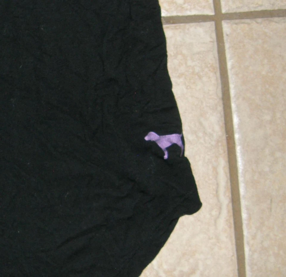 Черный размер маленький мягкий эластичный сетки цветочный гонщик назад Майка VICTORIAS SECRET - Изображение 2 из 4