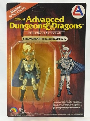 STRONGHEART ADVANCED DUNGEONS & DRAGONS LJN ALES 1983 ITALIENISCHE KARTE UNPUNCHED RAR