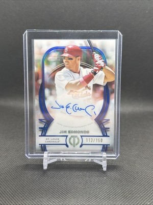 2026 ToppsTribute Autograph Blue #TA-JE Jim Edmonds /150