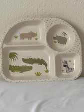 Little Journey Safari Animal Compartment Children  s Tray Dish