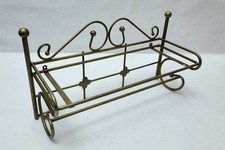 Vintage Metal Brass Wall-Mounted Towel Bar Hanger Rack Scrolled Bathroom Kitchen