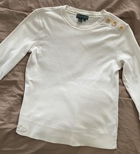 Ralph Lauren Boys Long Sleeve T Shirt S Ivory