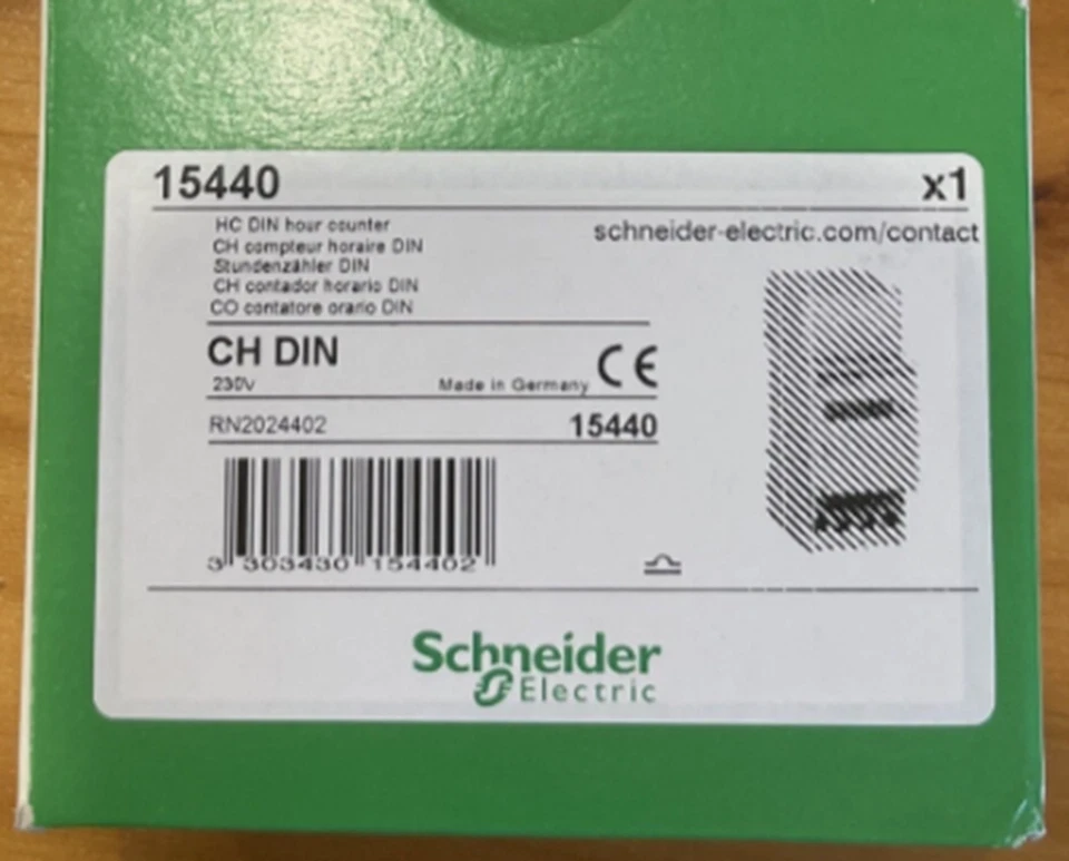 One Brand New SCHNEIDER 15440 contatore ore 220V - Immagine 3 di 4