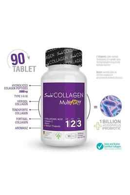 Suda Collagen Multiform | Typ 1, 2 & 3 | 3000 mg | 90 Kapseln | Ablaufdatum 2027