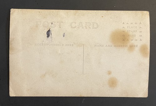 RPPC Soldat französischer Matrose mit Familie AZO Pfeile nach oben geteilt hinten - Bild 3 von 3