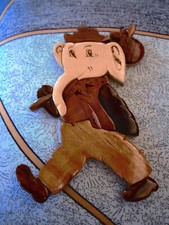 TIMBER ELEPHANT   WALL HANGING GORGEOUS   **  GREAT ** MUST SEE ***