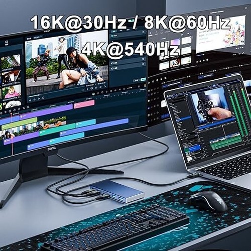 Cavo USB-C Thunderbolt 5,80Gbps dati 16K/8K@60Hz video MacBook, iPad Pro (3m) - Foto 5 di 5