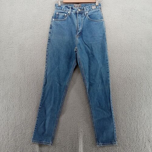 Versace Jeans Couture Womens Size 26 Blue Straight Leg Designer High Rise