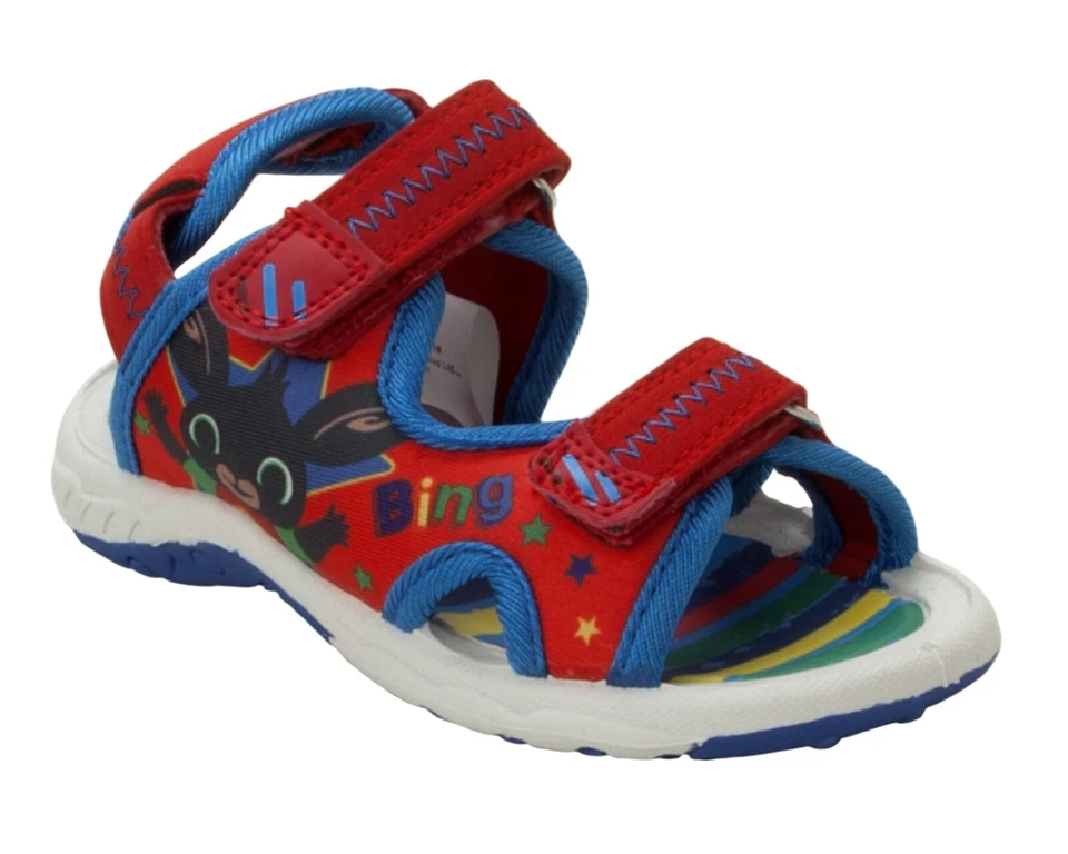 BOYS BING BUNNY CBEEBIES SUMMER CASUAL BEACH WALKING SPORTS SANDALS UK SIZE 5-10