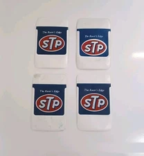 Vintage STP The Racer's Edge Vinyl Pocket Pen Pencil Holders Sleeves Lot Of 4 