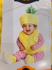 NWT Super Soft Plush Pineapple Halloween Costume Infant 0-6 Months Hyde and Eek