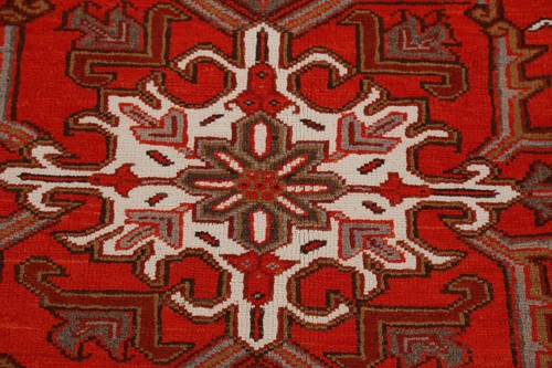 Alfombra de salón tradicional anudada a mano lana óxido color vegetal 8x11 - Imagen 9 de 19