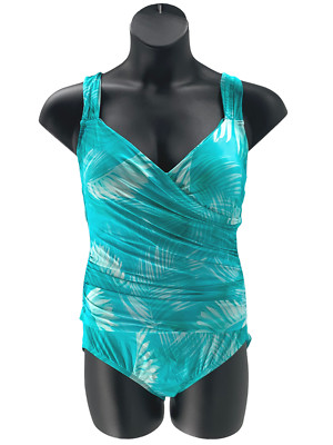 Costume Intero Jantzen Surplice Maillot Nero &ndash; Donna, Senza Etichette