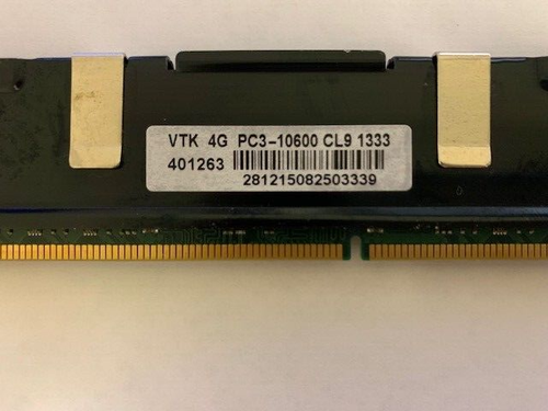 VISIONTEK 4GB DDR3-1333MHz PC3-10600 1.5V 401263 - Picture 2 of 2
