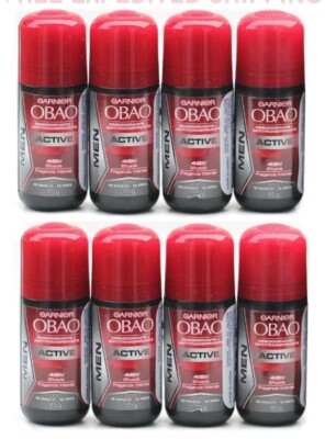 Garnier OBAO ACTIVE Deodorant Scented Roll-Ons Deodorants Antiperspirants 8-Pack