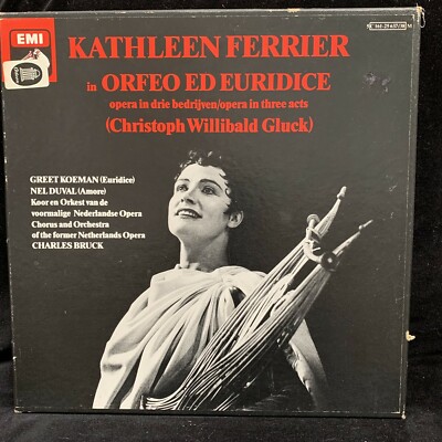 GLUCK Orfeo ed Euridice - FERRIER, Koeman, BRUCK Netherlands - EMI ST 2LP