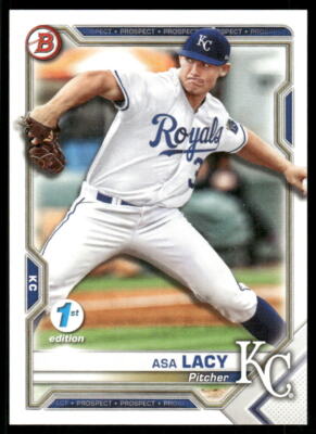 Asa Lacy 2021 Bowman 1st Edition #BFE-83 Kansas City Royals
