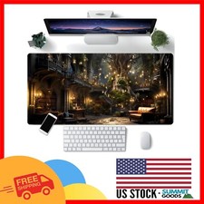 Extra-Large Vintage Desk Mat - Non-Slip Gaming Mouse Pad 31.5 x 15.7 Inches