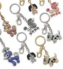 Keychains -Dogs Gold and Silver Keychains - Set of 8