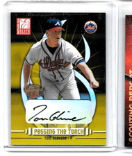TOM GLAVINE 2003 DONRUSS ELITE PASSING THE TORCH CERTIFIED AUTOGRAPH #/50