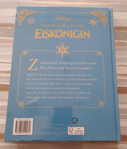 Disney - Das große goldene Buch der Eiskönigin -mit Goldschnitt-Neu verschweißt - Bild 2 von 4
