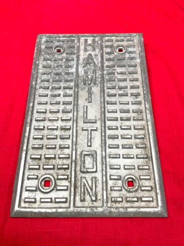 Pieza de placa base de piso de aluminio antigua vintage Hamilton - escala de centavo - Imagen 1 de 4