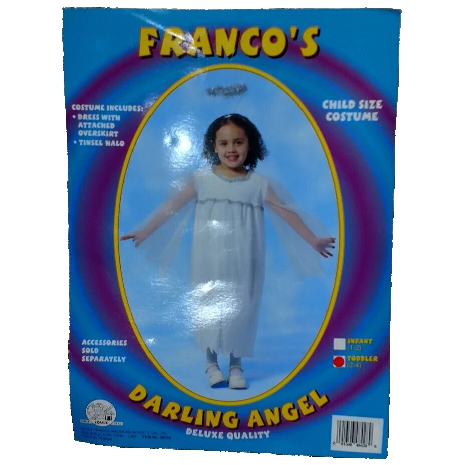 Disfraz de ángel de la guarda angelical para niños pequeños Navidad niñas 2-4 Foto 2 de 4