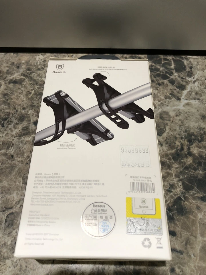 BASEUS Metal+Silicone Bicycle Bike Handlebar Cell Phone Mount Holder - Image 3 of 4