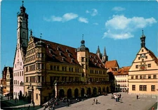 Rothenburg ob der Tauber, Rathaus, Hôtel de Ville, Kunstverlag Postcard