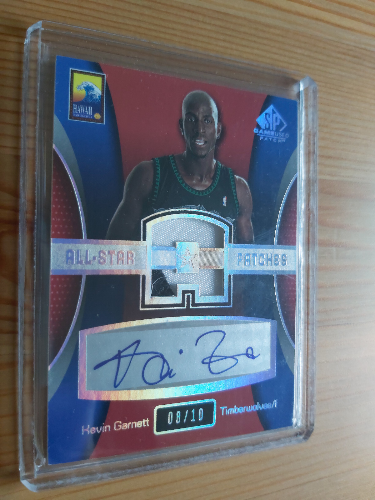 KEVIN GARNETT 2004 SP GAME USED ALL STAR AUTO PATCH ! #8/10 SSP RARE view 4