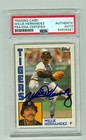 Willie Hernandez 1984 Topps Traded #51T Tigers PSA/DNA Encased Autograph MVP