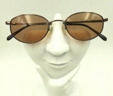 Vintage Heartland Collection HC154 Pink Gold Metal Oval Sunglasses Frames Korea
