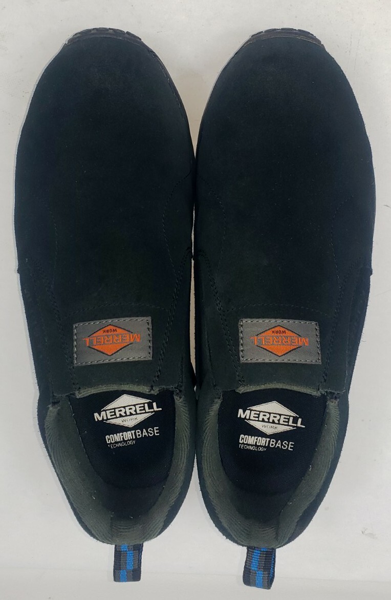 Merrell Jungle Moc Men's Black Leather Loafers Hiking… Gem