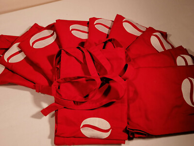 10 x bistro apron red 100 x 75 cm cafe apron waiter apron bistro jass gastronomy 