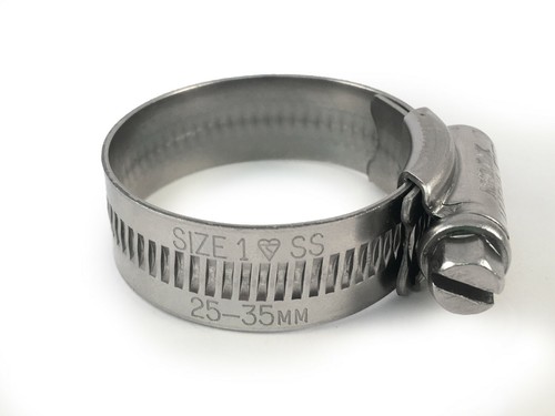 Abrazadera de manguera de clip de acero inoxidable genuino Jubilee A2 accionamiento helicoidal 25 mm - 35 mm 1 - Imagen 3 de 3