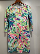 Lilly Pulitzer Marlowe Dress Multi Island Time Pima Cotton Womens XXS - NEW