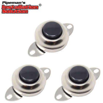 3-Pack Universal 12 Volt Horn Button Switch Flush Mount Air Train Pushbutton
