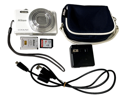 【Excellent+++】 Nikon COOLPIX S7000 White 16.0MP 20x Compact Digital Camera Japan