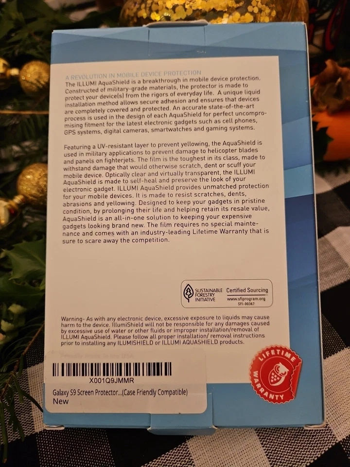 ILLUMIAQUASHIELD Screen Protector Samsung Galaxy S9 - Case Friendly x2 Foto 2 de 3