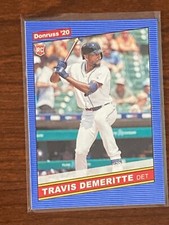 TRAVIS DEMERITTE 2020 DONRUSS DETROIT TIGERS (PINK REFRACTOR) ROOKIE CARD #250