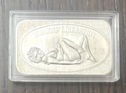 USSC 1973 Womens Liberation 1 Oz .999 Silver Bar Nude US Silver Corporation