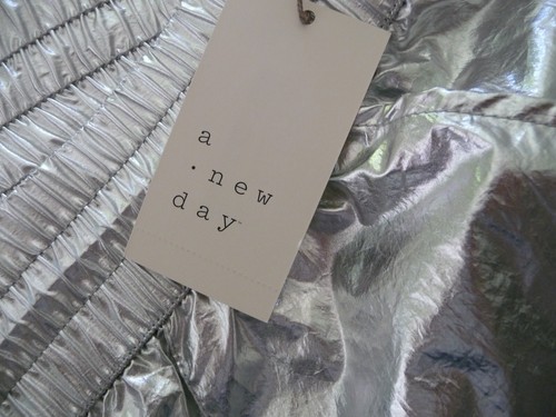 A NEW DAY MODERN TRENDY SILVER OVERSIZED CARGO PANTS SIZE LARGE NEW WITH TAGS - 第 4/8 張圖片