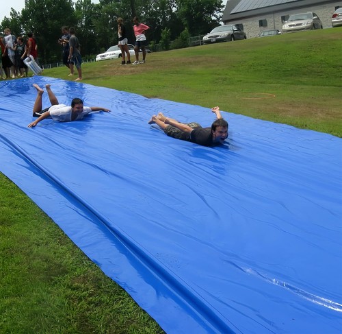 40 x 7.2Ft Slip and Slide for Adults with 3 Bodyboards, Extra Long Heavy Duty - Picture 4 of 6